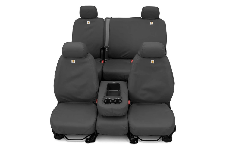 Covercraft SSC8489CAGY GMC Sierra 2500HD/3500HD 2021-2022 Carhartt SeatSaver Custom Rear Seat Covers Gravel