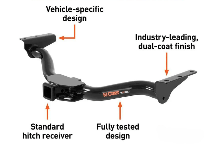 Curt 14061 GMC Sierra 2500HD/3500HD 2011-2014 2" Class 4 Receiver Hitch