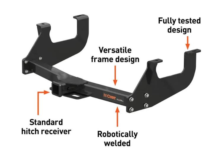 Curt 13902 Dodge Ram 2500/3500 2003-2017 2" Class 3 Multi-Fit Trailer Hitch