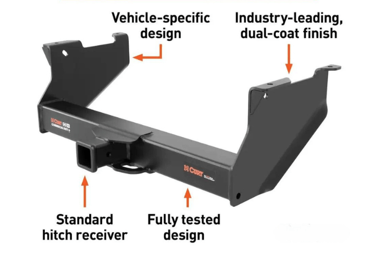 Curt 15703 Chevy Silverado 2500HD/3500HD 2001-2010 2-1/2" Commercial Duty Class 5 Receiver Hitch