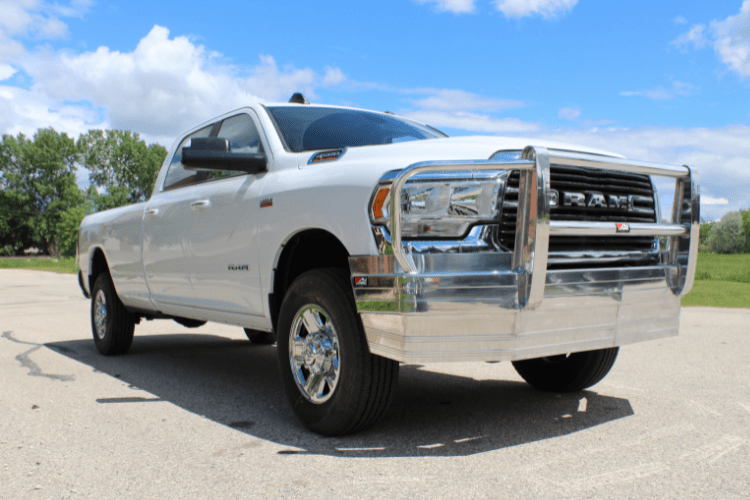 Ali Arc Traditional Aluminum Dodge Ram 2500/3500 2010-2018 Front Bumper With Round Fog Light Cut Outs DGB227L