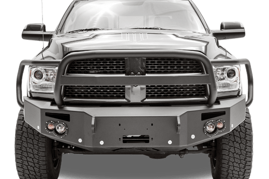 Fab Fours Dodge Ram 4500/5500 2016-2018 Front Bumper Sensor Winch Ready with Full Guard DR16-C4050-1