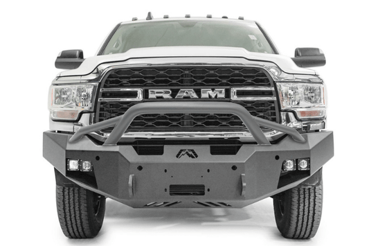 Fab Fours DR19-A4452-1 Dodge Ram 4500/5500 2019-2024 New Premium Front Bumper Winch Ready Pre-Runner Guard