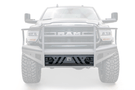 Fab Fours DR19-Q4462-1 Dodge Ram 4500/5500 (New Body Style) 2019-2024 Black Steel Elite Front Bumper with Pre-Runner Guard