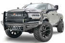 Fab Fours DR19-S4460-1 Dodge Ram 4500/5500 HD 2019-2024 Black Steel Full Guard Front Bumper