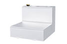 Dee Zee DZ91754S Chevy Silverado 2500HD/3500HD 1999-2022 L-Shape Transfer Tank White Steel