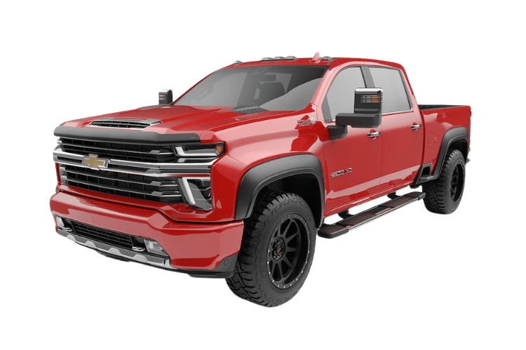 EGR Rugged Fender Flares for 2020-2025 Chevy Silverado 2500/3500 HD, heavy duty and durable.