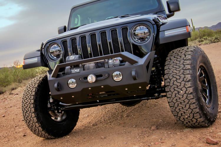 Magnum Raptor Series Jeep Gladiator Front Bumper 2020-2025 FBM22JPN-RT Stubby Winch Ready with RT Series Light Bracket