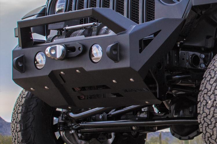 Magnum Raptor Series Jeep Gladiator Front Bumper 2020-2024 FBM22JPN-RT Stubby Winch Ready with RT Series Light Bracket