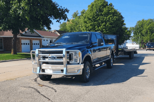 Ali Arc Traditional Aluminum Ford F250/F350 Superduty 2017-2022 Front Bumper Halogen Cut Outs FDB2791