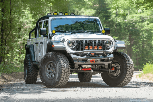 Fab Fours winch mount front bumper for Jeep Gladiator JT rugged fit
