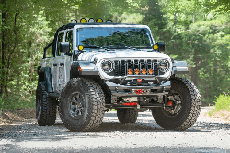 Fab Fours winch mount front bumper for Jeep Gladiator JT rugged fit