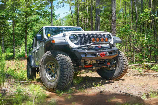 Fab Fours winch mount front bumper for Jeep Gladiator JT rugged fit