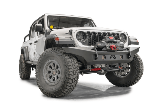 Fab Fours Lifestyle winch bumper 3/4 width front bumper for Jeep Wrangler JL 2018–2025