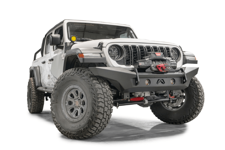 Fab Fours Lifestyle winch bumper 3/4 width front bumper for Jeep Wrangler JL 2018–2025