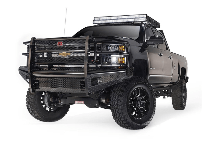Fab Fours universal roof rack RR48-1 for 1999–2014 Chevy Silverado 2500/3500 with durable matte black finish