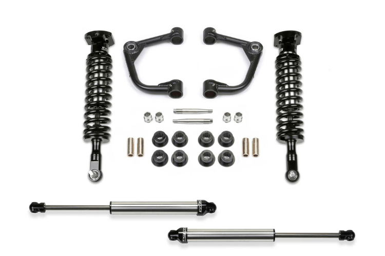Fabtech Lift Kit K2374DL 2-inch upgrade for 2021–2025 Ford F150 with Uniball UCA system