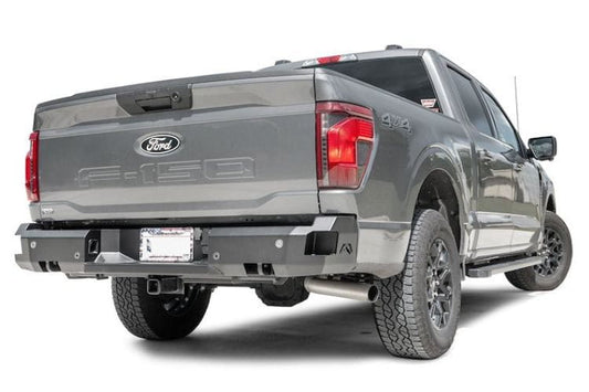 Fab Fours Premium rear bumper FF24-W6551-1 for 2024-2026 Ford F150 durable Ford F150 replacement bumper black finish