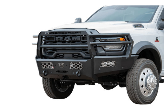 Flog Industries Frontier Series Full Guard Front Bumper for 2025+ Dodge Ram 4500/5500 – Custom-fit, durable protection.