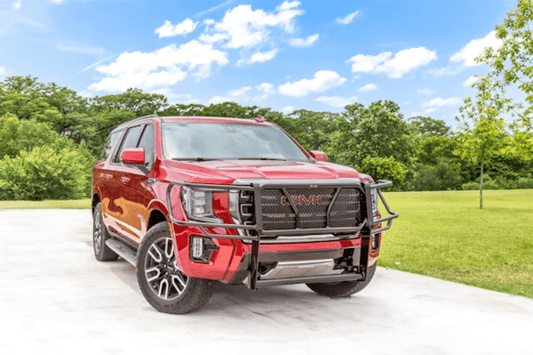 Front grille guard by Frontier Truck Gear for 2021–2022 GMC Yukon XL