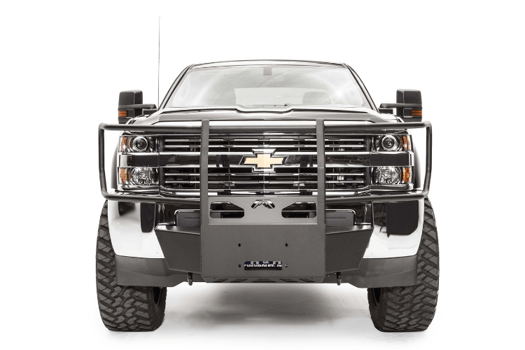 Fab Fours Chevy Silverado 2500/3500 2015-2019 Winch Mount Front Bumper Full Guard GM15-N3070-1