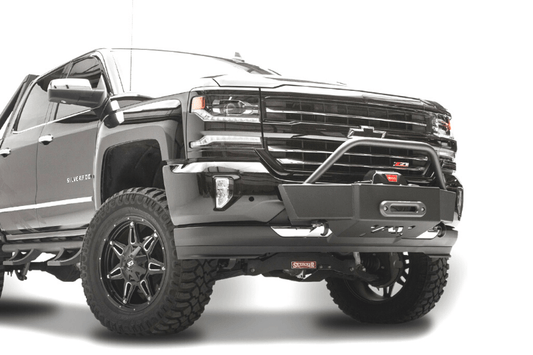 Fab Fours GM14-N3150-1 GMC Sierra 1500 2014-2015 Winch Mount Front Bumper Pre-Runner Guard