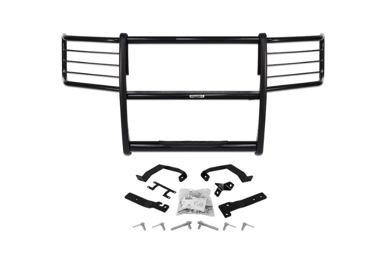 Heavy duty Go Rhino grille guard for 1992–1997 Ford F250/F350 with brush guard.