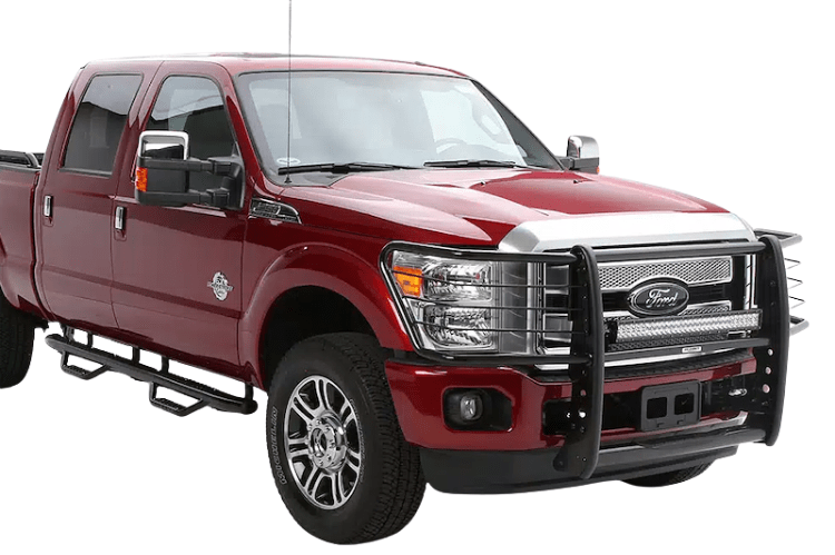 Heavy-duty grille guard with go rhino brush guard for GMC Savana 1500