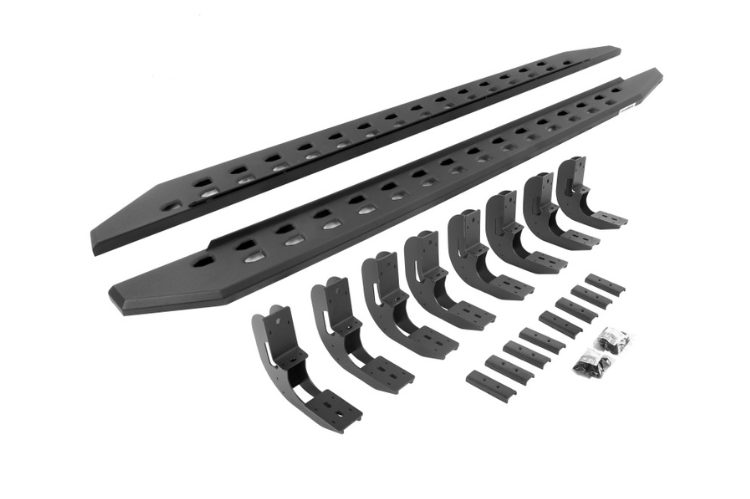 Go Rhino 69404887SPC GMC Sierra 2500HD/3500HD 2020-2023 RB20 Slim Line Running Boards Crew Cab with Mounting Brackets Kit