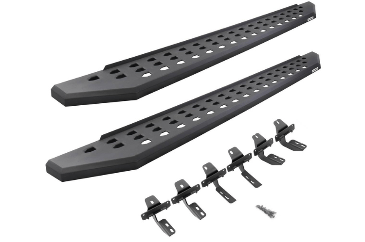 Go Rhino 69410687PC Dodge Ram 2500/3500 2010-2024 RB20 Running Boards Crew Cab with Mounting Brackets Kit (Also fits Dodge Ram 1500)