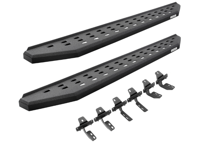 Go Rhino 69410687T Dodge Ram 2500/3500 2010-2023 RB20 Running Boards Crew Cab with Mounting Brackets Kit (Also fits Dodge Ram 1500)