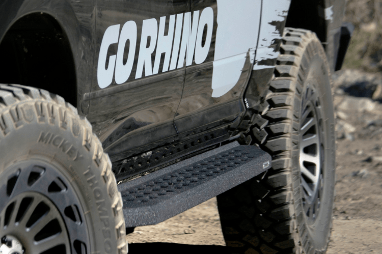 Heavy-Duty Go Rhino RB20 Running Boards for Dodge Ram Crew Cab