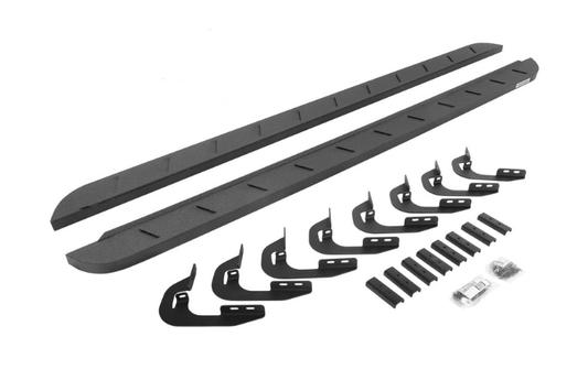 Go Rhino 63404787ST Chevy Silverado 2500HD/3500HD 2015-2019 RB10 Slim Line Running Boards with Mounting Brackets Kit