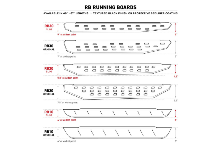 Go Rhino 63404787ST Chevy Silverado 2500HD/3500HD 2015-2019 RB10 Slim Line Running Boards with Mounting Brackets Kit