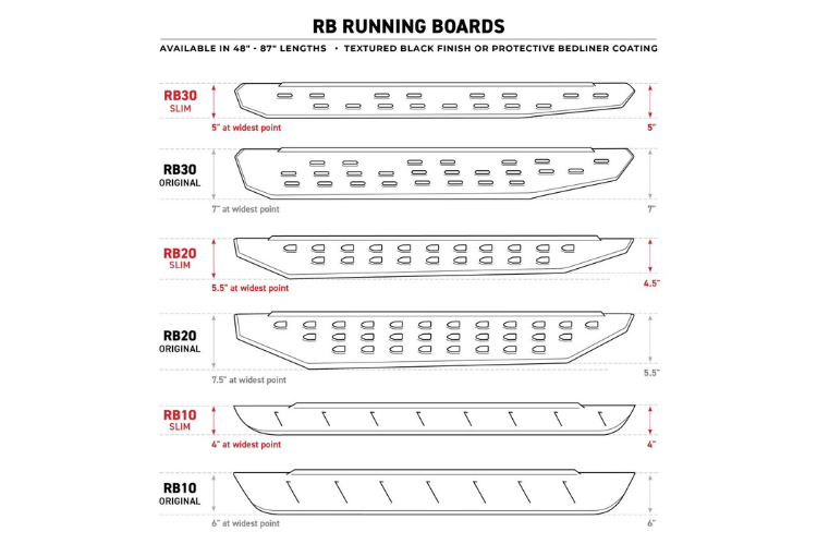 Go Rhino 69404787SPC Chevy Silverado 2500HD/3500HD 2015-2019 RB20 Slim Line Running Boards with Mounting Brackets Kit