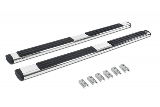 Go Rhino 686404687PS GMC Sierra 2500HD/3500HD 2015-2019 6" OE Xtreme Side Steps - 87" Step Bars w/Mounting Brackets