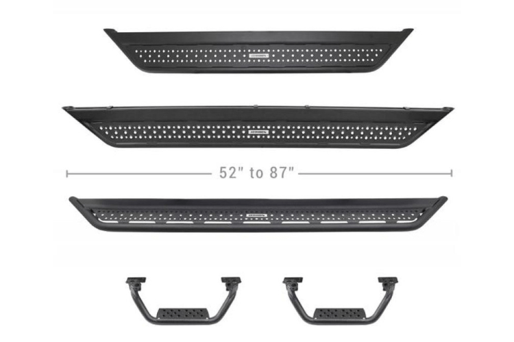 Go Rhino D6410000T 2015-2023 GMC Sierra 2500/3500 4" Drop Steps for Dominator Xtreme D6