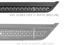 Go Rhino DSS60052T 1999-2023 GMC Sierra 2500/3500 52" Dominator Xtreme DSS Side Steps - Boards Only