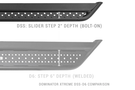 Go Rhino DSS60080T 1999-2023 GMC Sierra 2500/3500 80" Dominator Xtreme DSS Side Steps - Boards Only