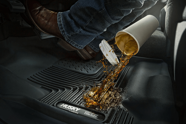 Husky Liners 53201 Chevy Silverado 2500HD/3500HD 2007-2014 X-Act Contour Rear Floor Mats Extended//Crew Cab Black (Also fits Silverado 1500)