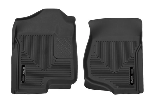 Husky Liners 53101 Chevy Silverado 2500HD/3500HD 2007-2014 X-Act Contour Floor Mats Front Extended//Crew Cab Black (Also fits Silverado 1500)