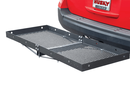 Husky Towing 81148 Extra Wide Cargo Carrier, heavy-duty trailer hitch cargo carrier with wide capacity for cargo gear