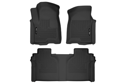 Husky Liners 54208 GMC Sierra 2500HD/3500HD 2020-2023 X-Act Contour Floor Mats Set Crew Cab - Black