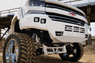 ICI Aluminum Chevy Silverado 1500 2016-2018 Alumilite Front Bumper Non Winch With Optional Bolt-On RT Series Light Bracket AL-FBM16CHN-RT