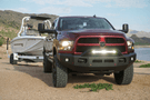 ICI Aluminum Dodge Ram 2500/3500 2010-2019 Alumilite Front Bumper Non Winch With Optional Bolt-On RT Series Light Bracket AL-FBM99DGN-RT