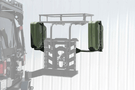 Driver side black textured Jerry Can mount for off-road vehicles
