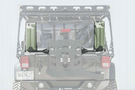 Driver side black textured Jerry Can mount for off-road vehicles