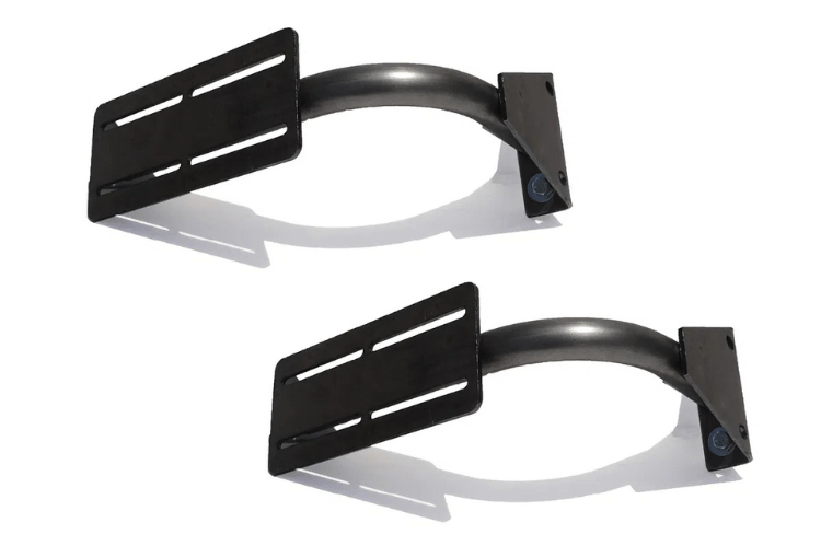 Dual black RotoPax mounts for 2 or 3 gallon cans by Lod Offroad
