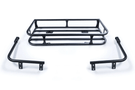 Trail rack in black textured finish by Lod Offroad for added cargo