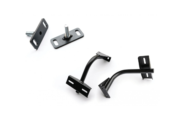 Lod Offroad vertical Hi-Lift mount in black textured steel for trail vehicles